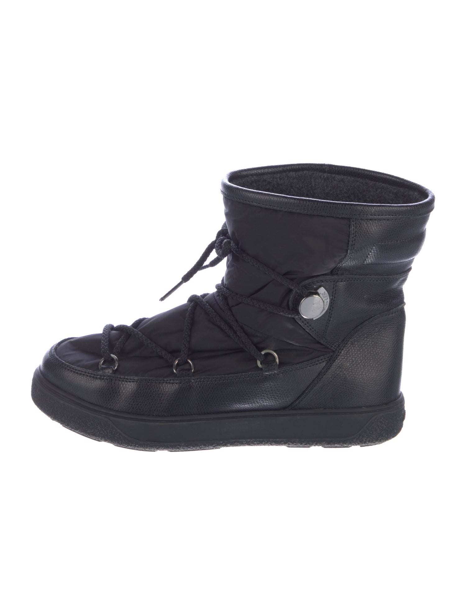 Moncler Nylon Lace-Up Boots