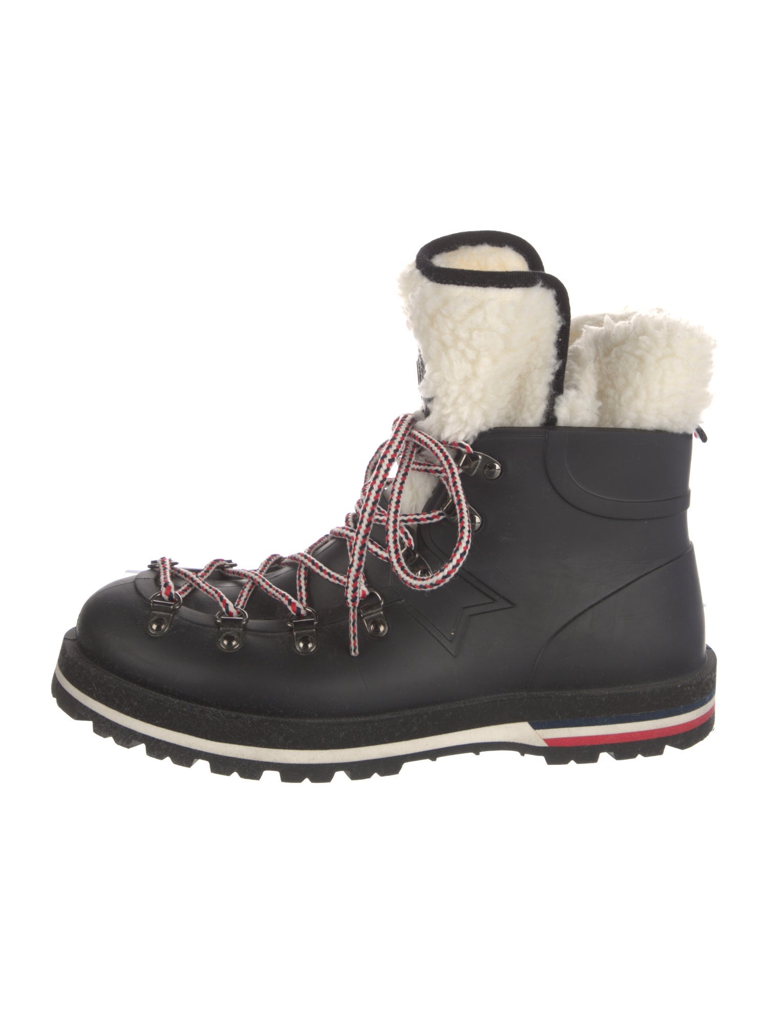 Moncler Rubber Colorblock Pattern Rain Boots