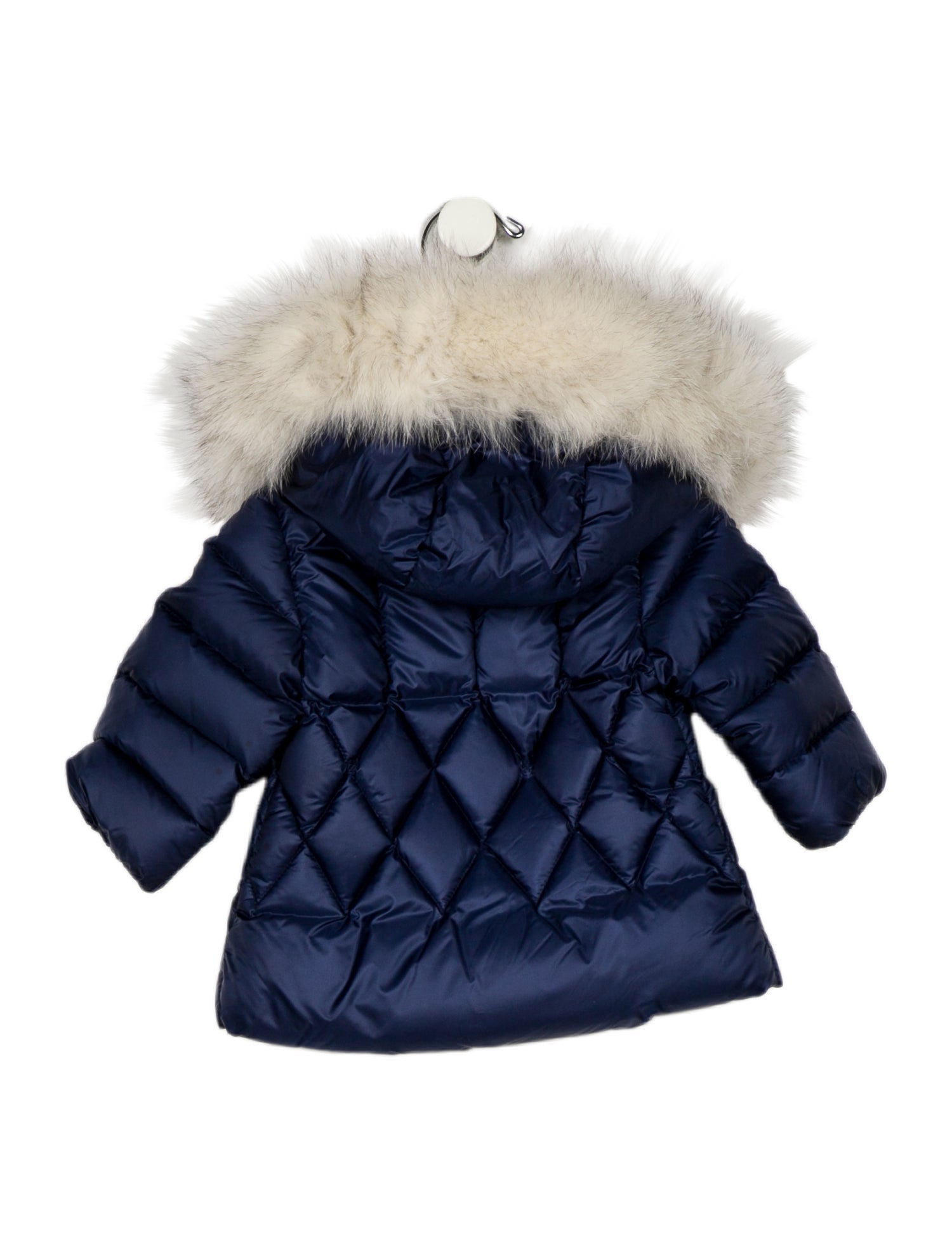 Moncler Toddler Girls' Fur Trim Down Coat