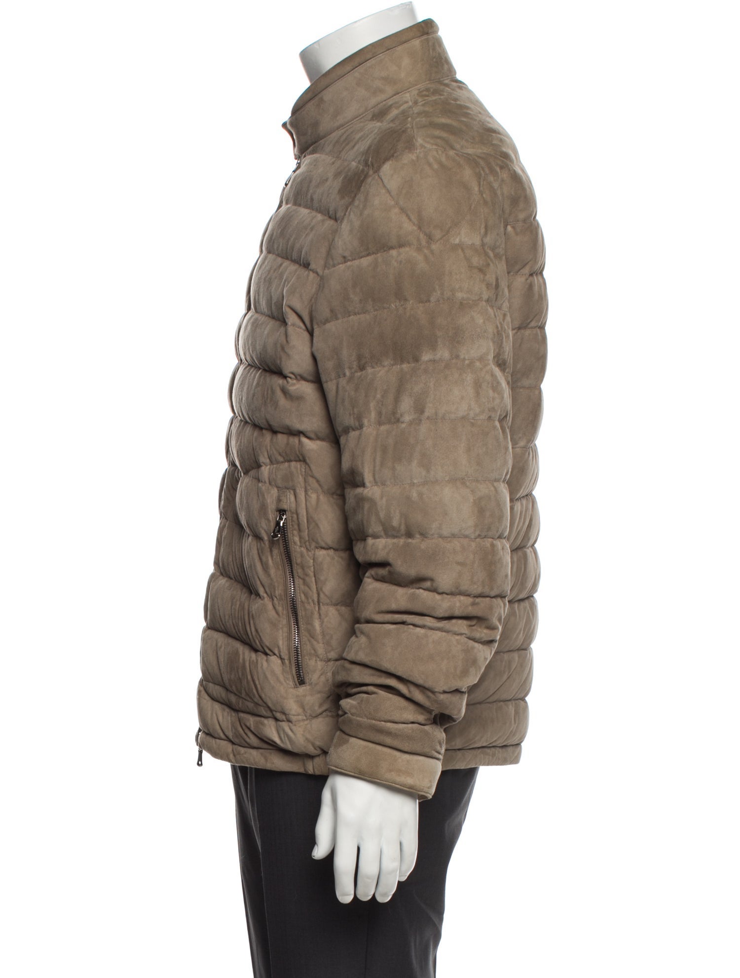 Moncler Leather Puffer Coat