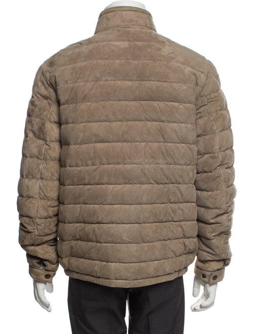 Moncler Leather Puffer Coat