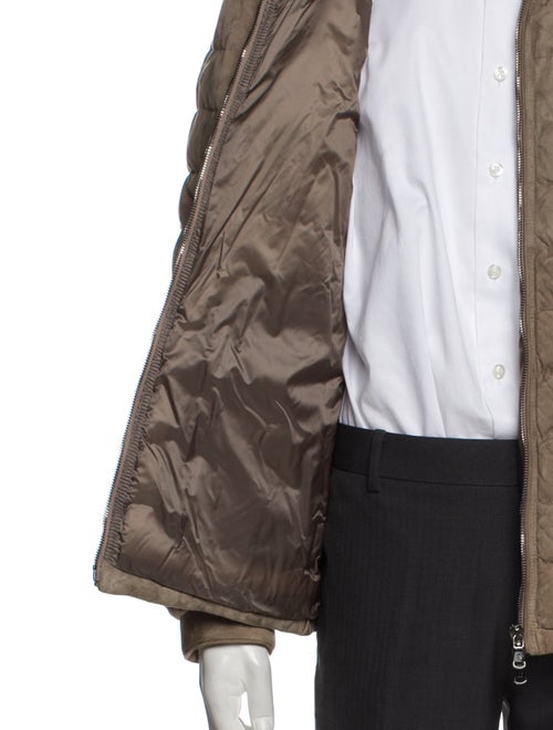 Moncler Leather Puffer Coat