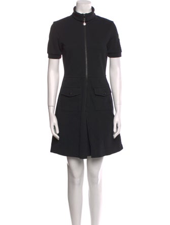 Moncler Mock Neck Mini Dress
