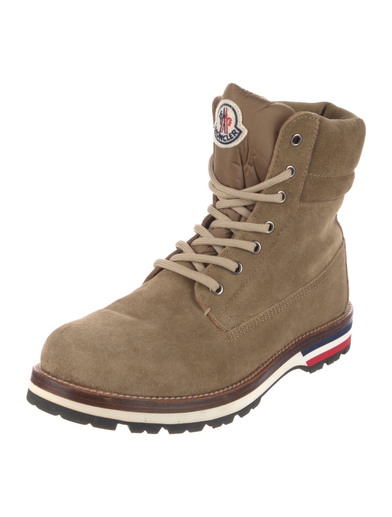 Moncler Suede Lace-Up Boots