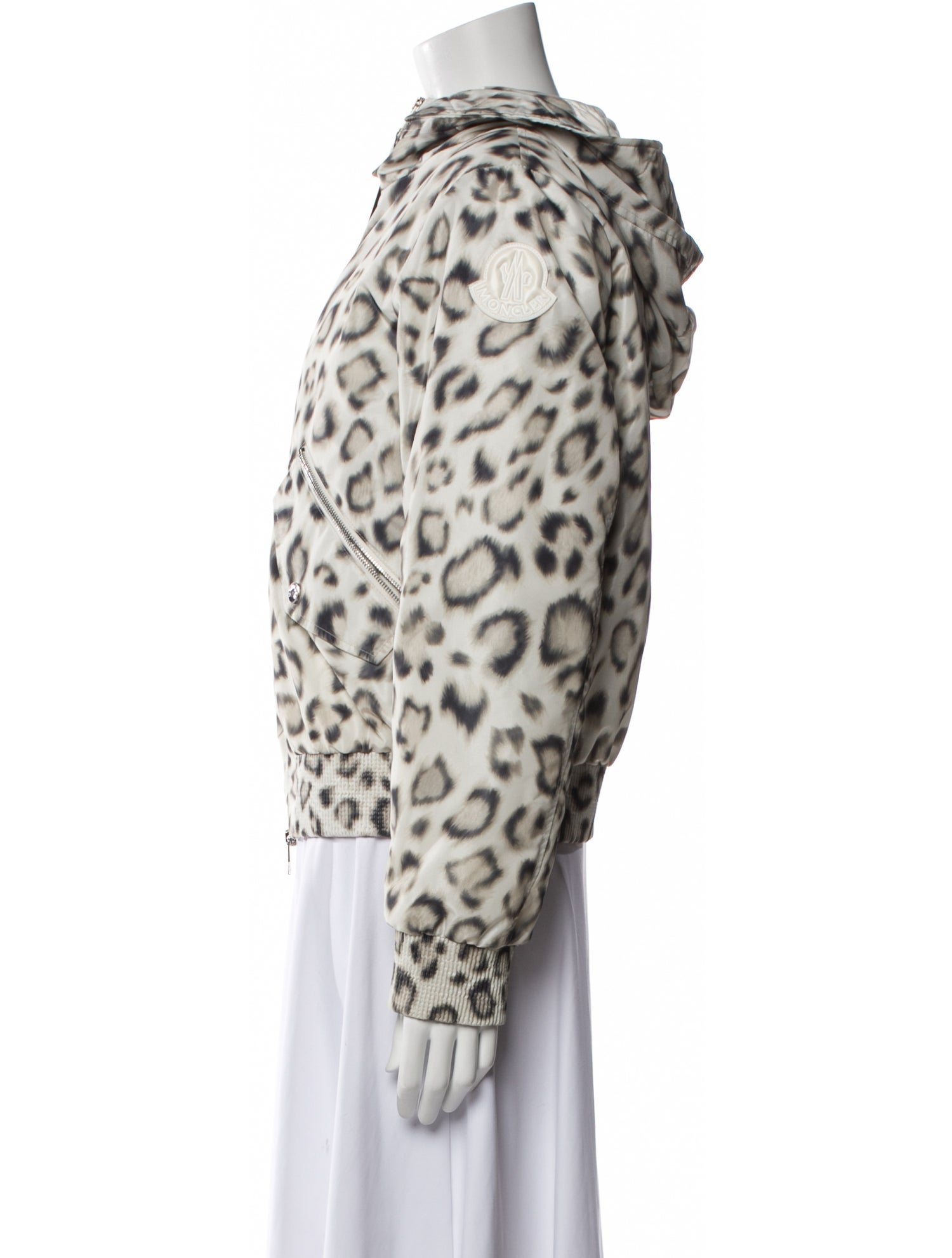 Moncler Animal Print Faux Fur Jacket