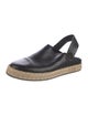 Moncler Leather Slingback Flats