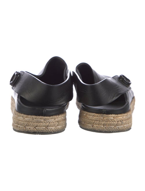 Moncler Leather Slingback Flats