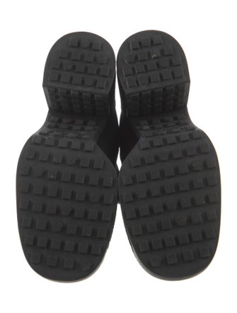 Moncler Embroidered Accent Sock Boots