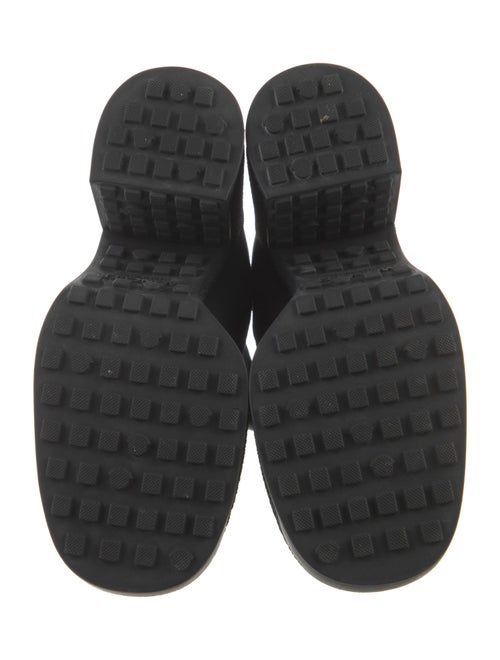 Moncler Embroidered Accent Sock Boots