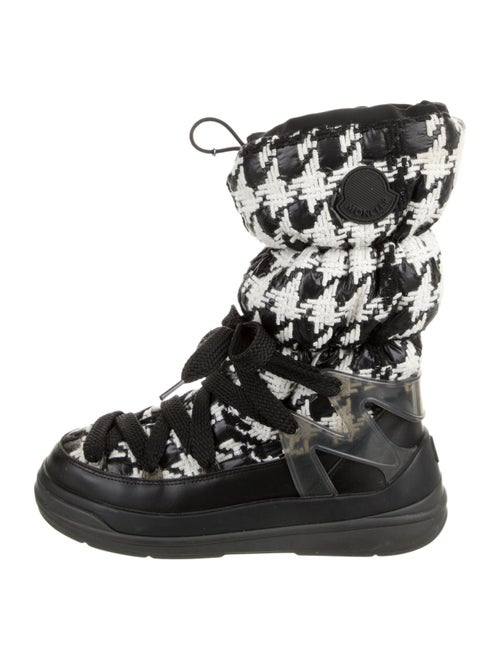 Moncler Printed Lace-Up Boots