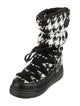 Moncler Printed Lace-Up Boots