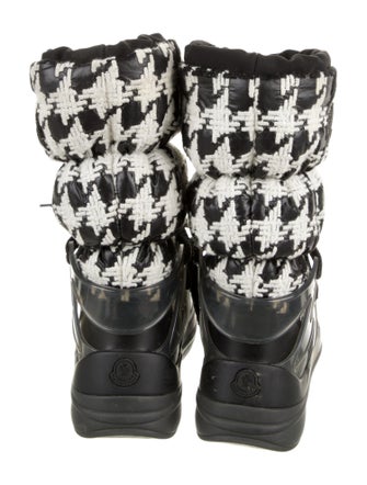 Moncler Printed Lace-Up Boots