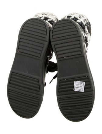 Moncler Printed Lace-Up Boots