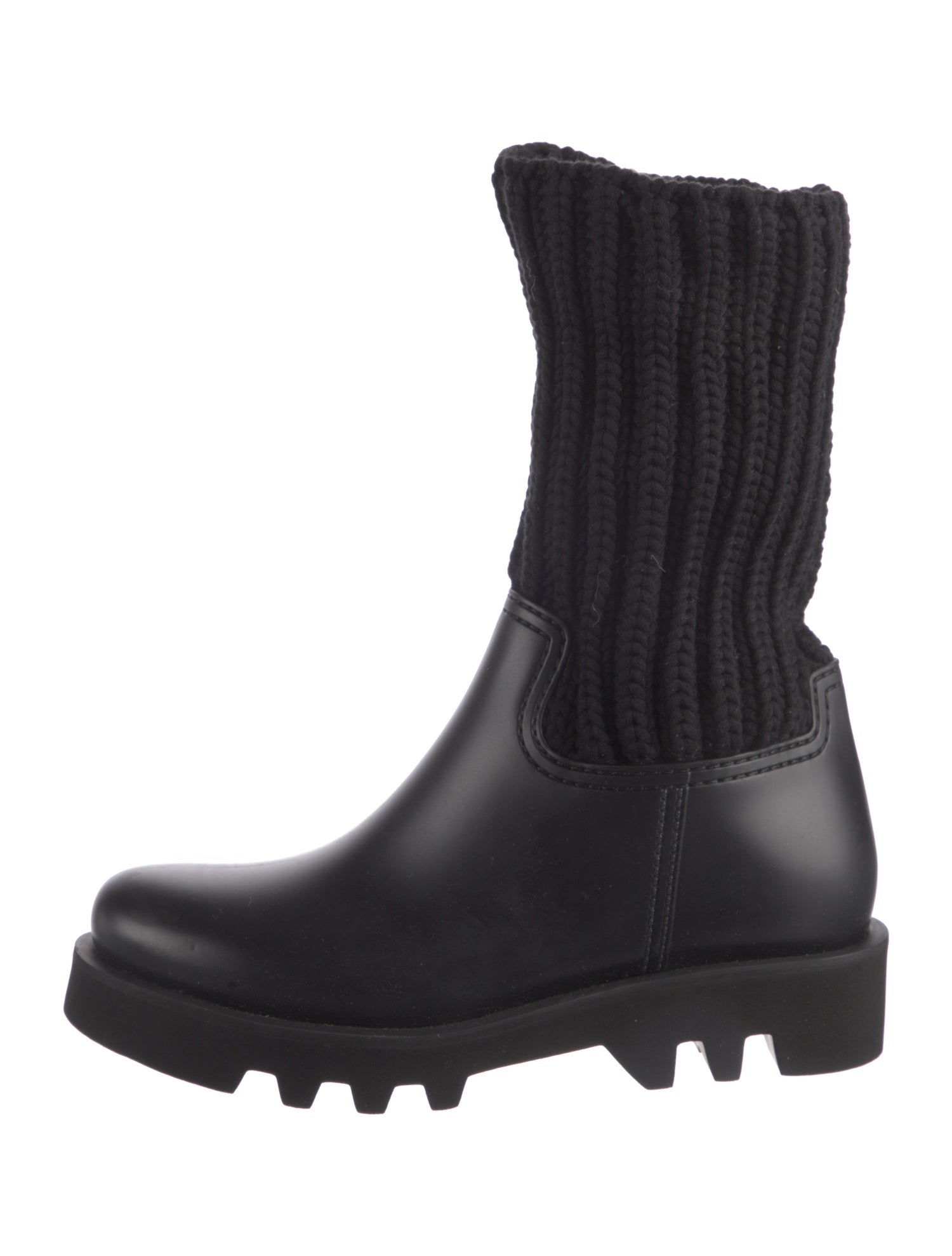 Moncler Leather Sock Boots