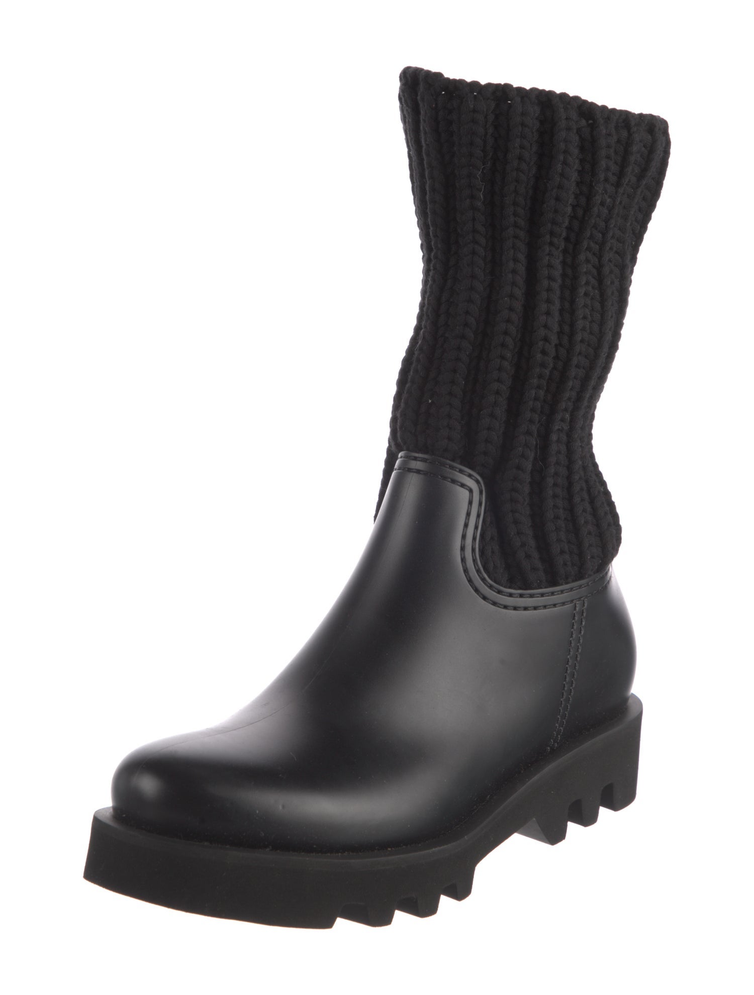 Moncler Leather Sock Boots