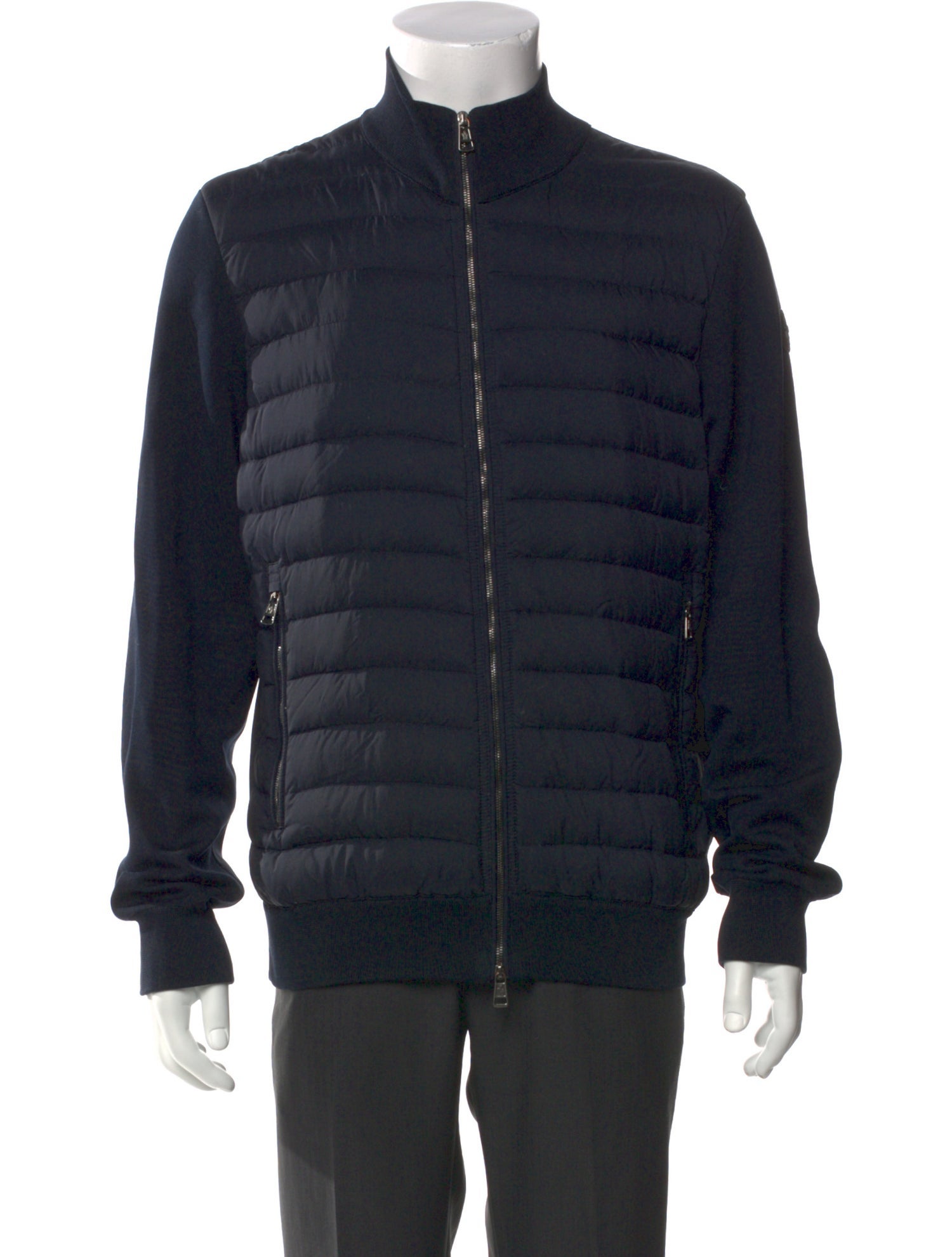 Moncler Mock Neck Long Sleeve Cardigan