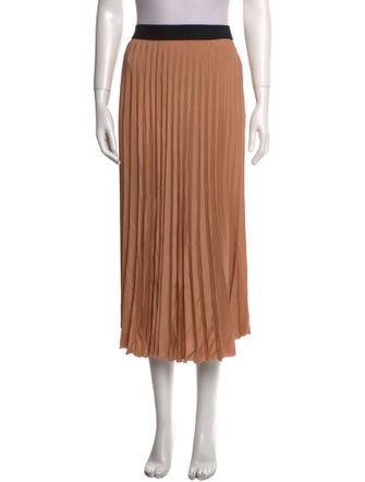 Moncler Pleated Accents Midi Length Skirt