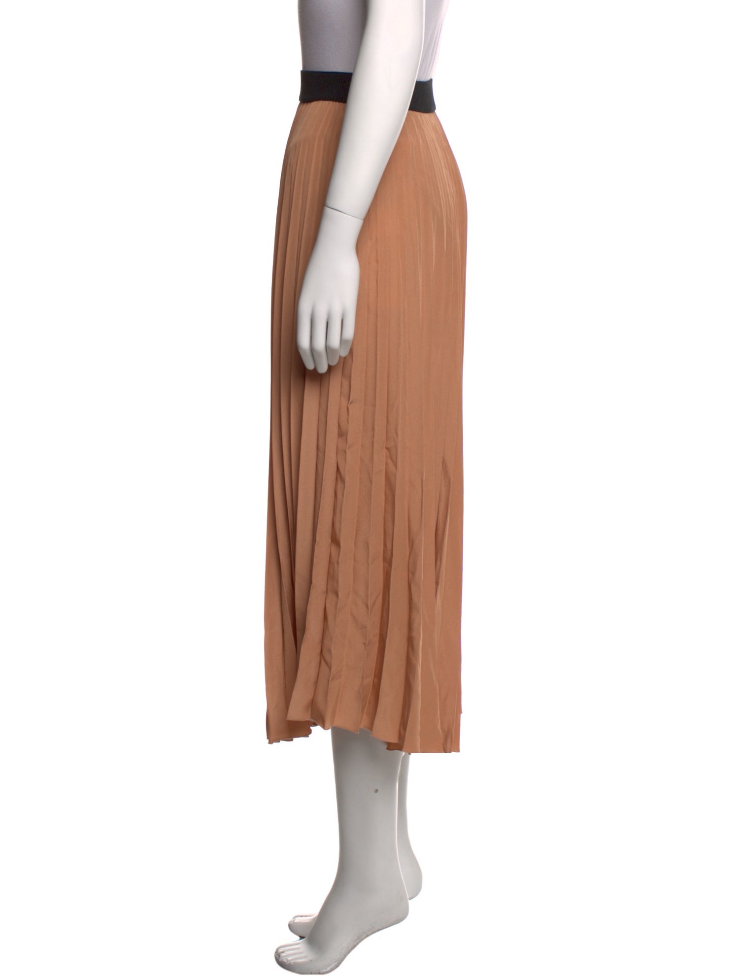 Moncler Pleated Accents Midi Length Skirt