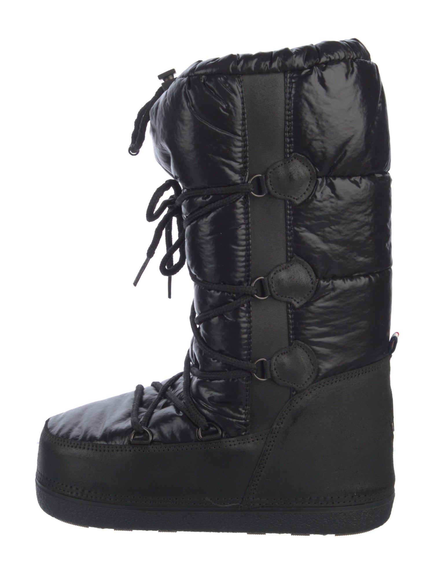 Moncler Nylon Lace-Up Boots