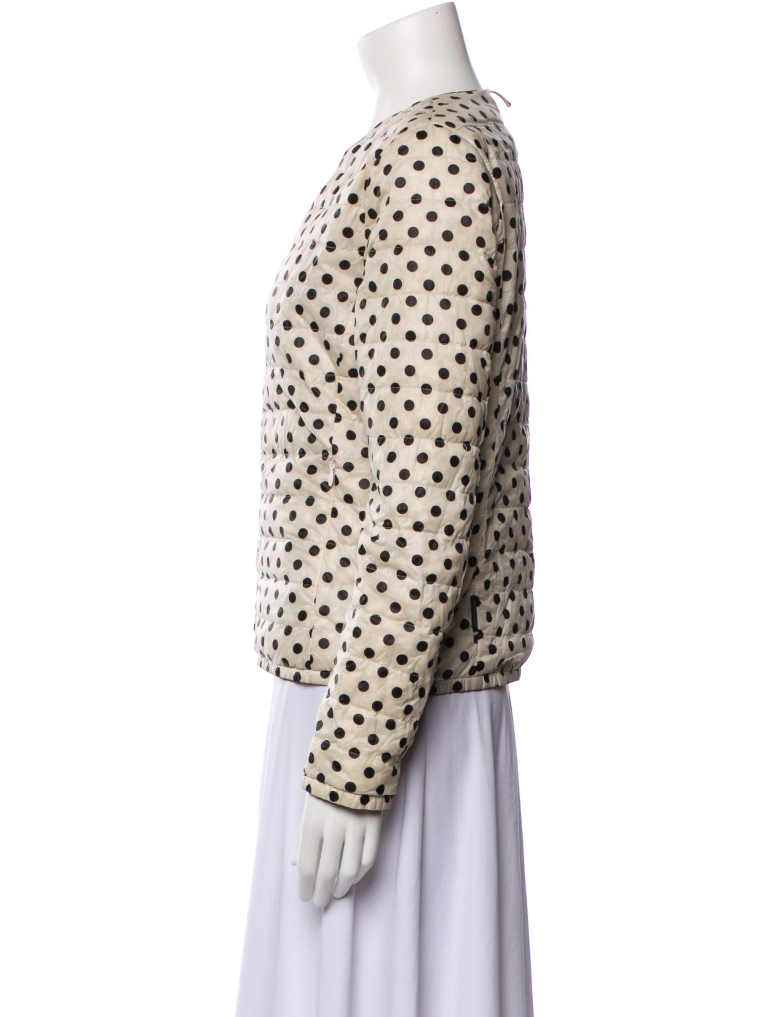 Moncler Polka Dot Print Down Jacket