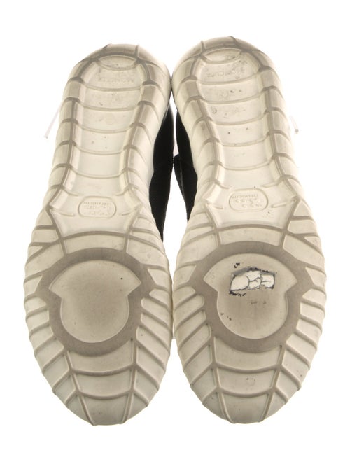 Moncler Leather Trim Embellishment Sock Sneakers