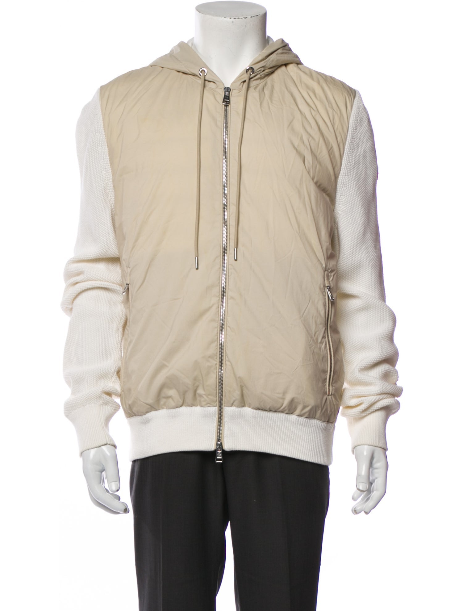 Moncler Colorblock Pattern V-Neck Hoodie