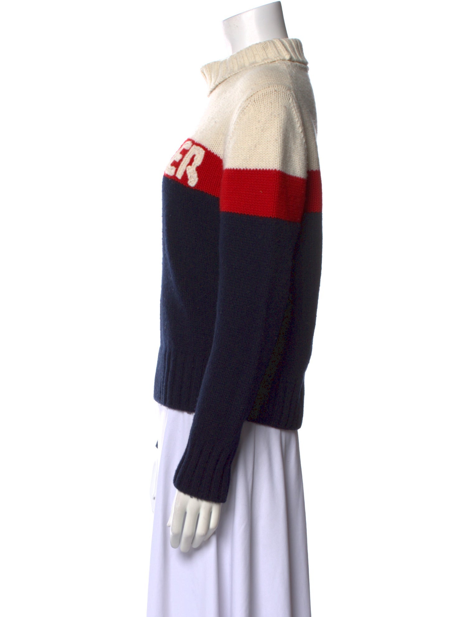 Moncler Wool Colorblock Pattern Sweater
