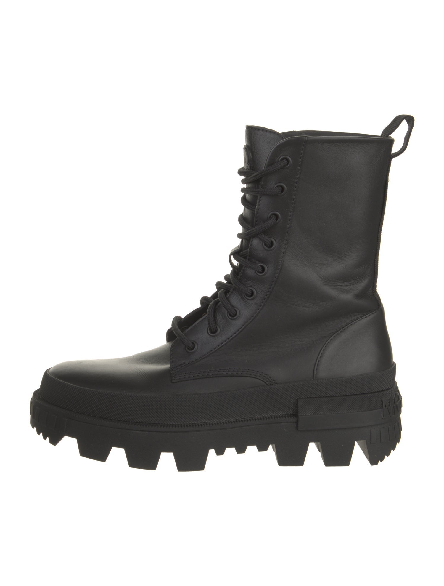 Moncler Leather Combat Boots