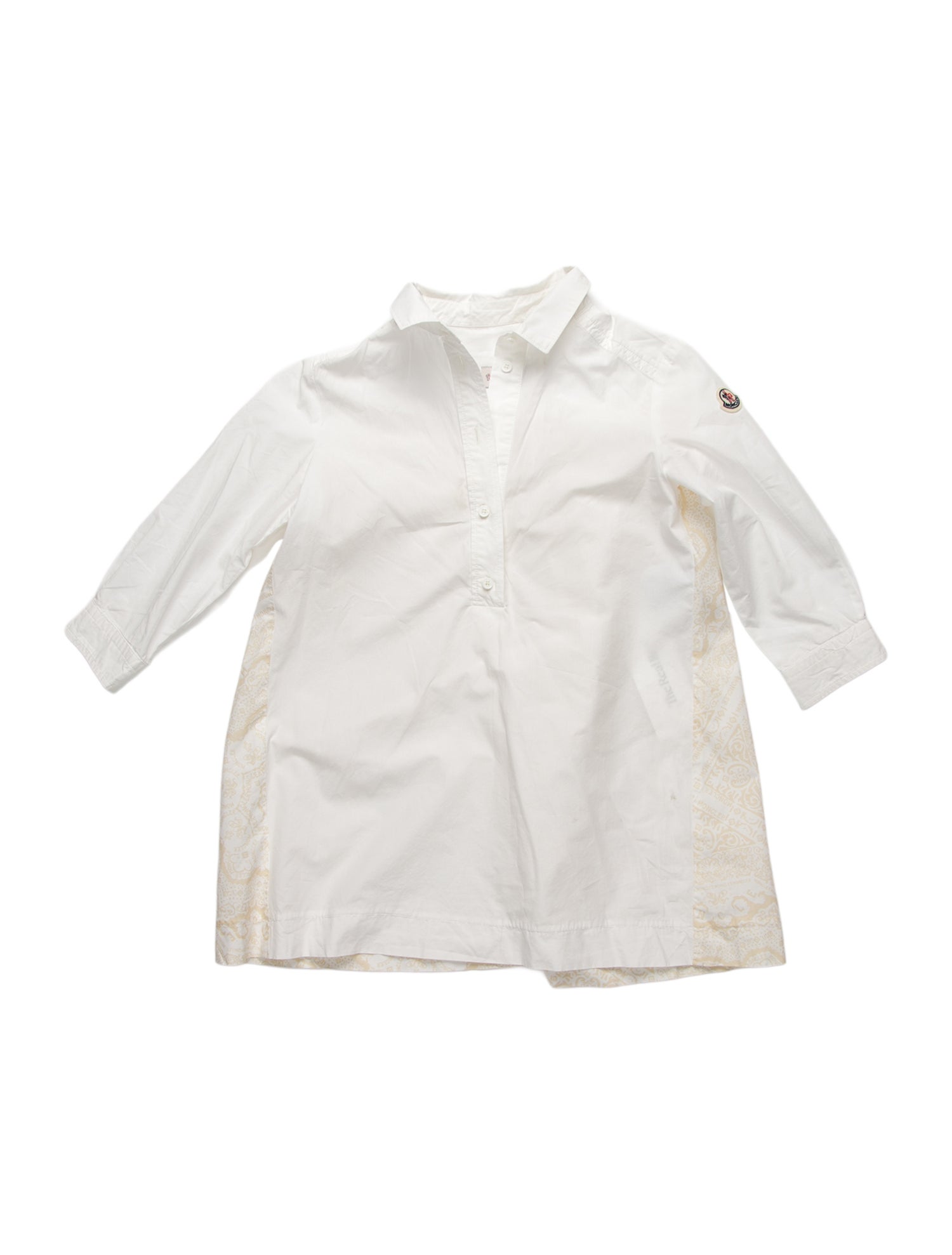 Moncler Three-Quarter Sleeve Button-Up Top