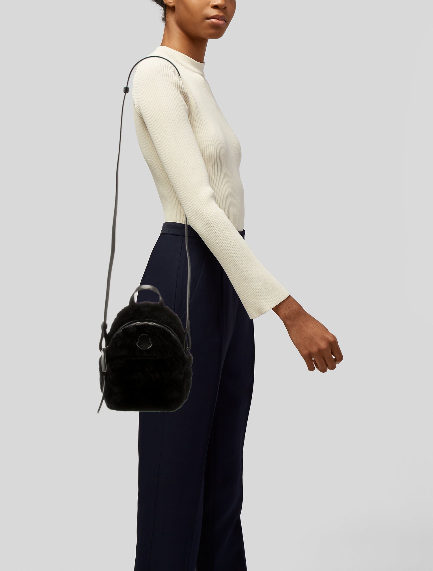 Moncler Faux Fur Backpack