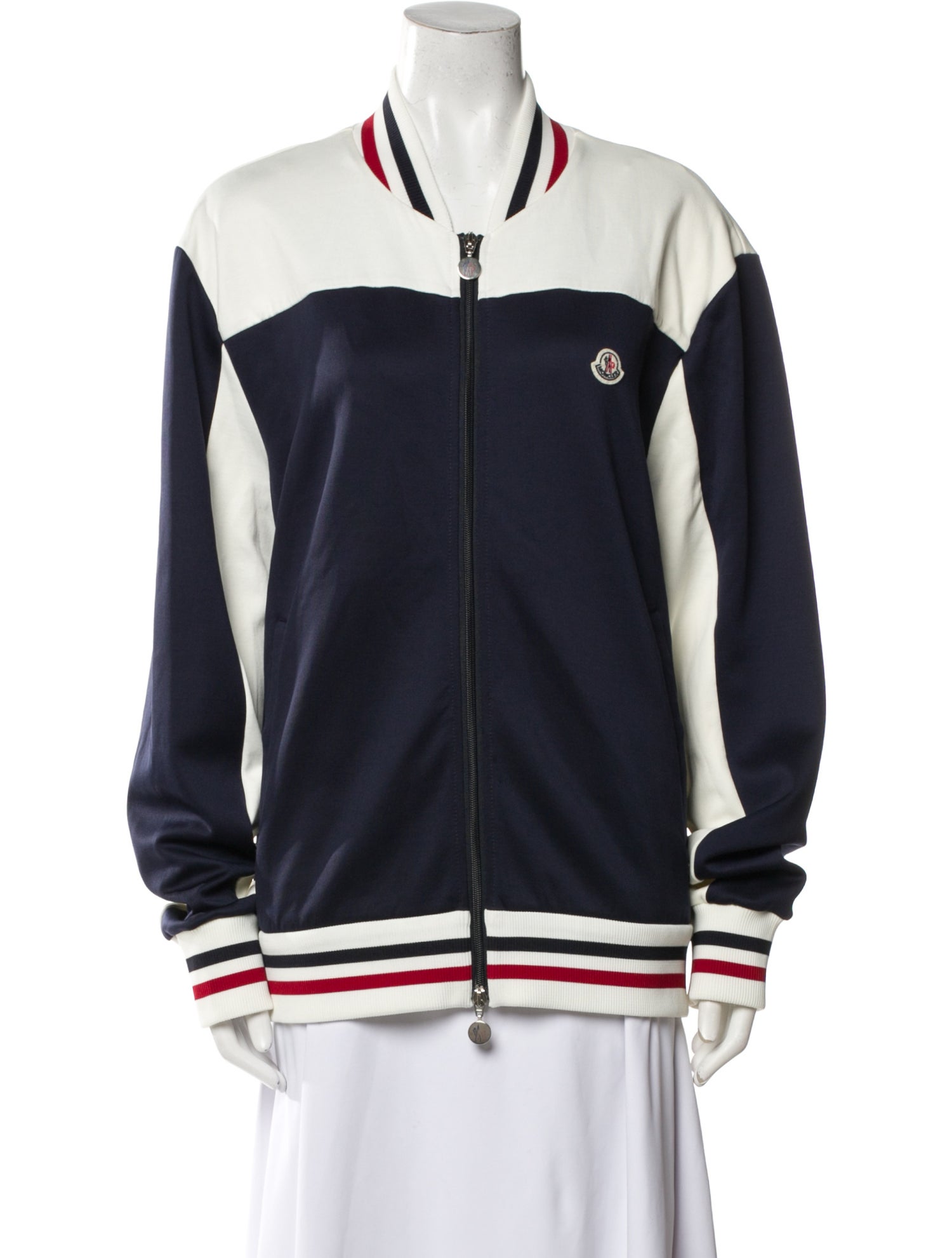 Moncler Striped Bomber Jacket