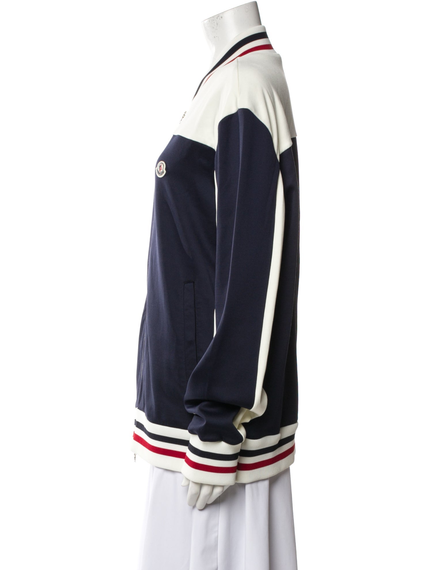 Moncler Striped Bomber Jacket
