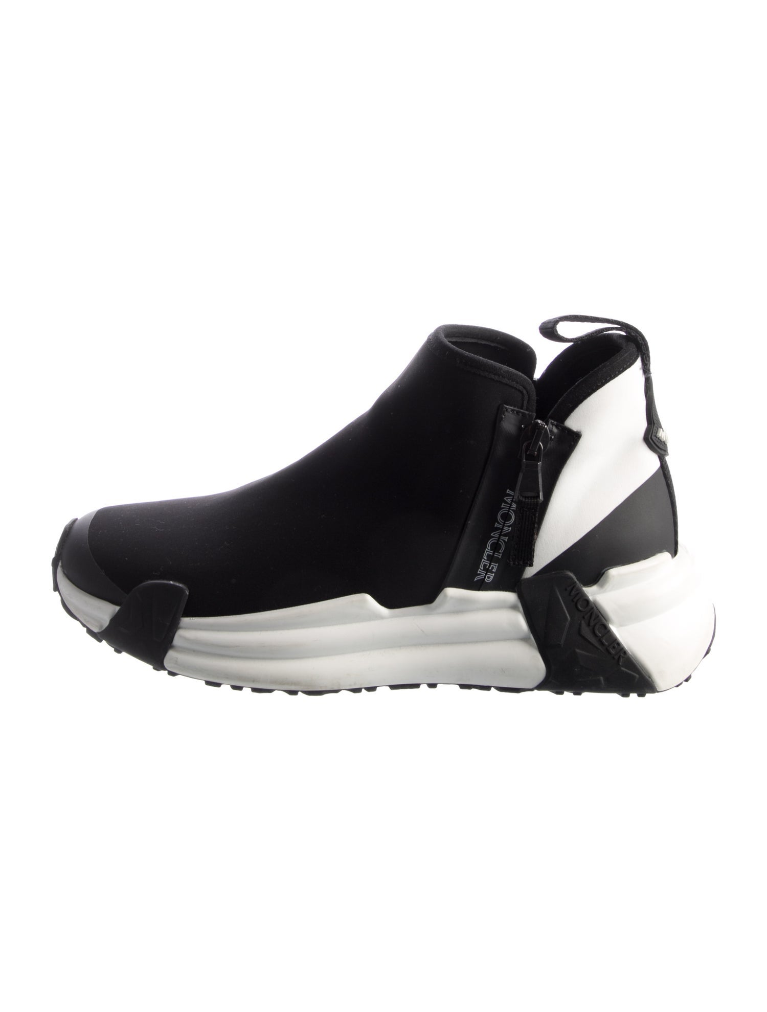 Moncler Neoprene Colorblock Pattern Sock Sneakers