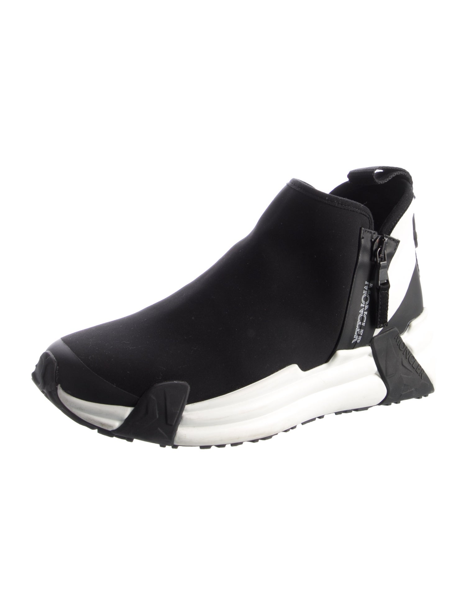 Moncler Neoprene Colorblock Pattern Sock Sneakers