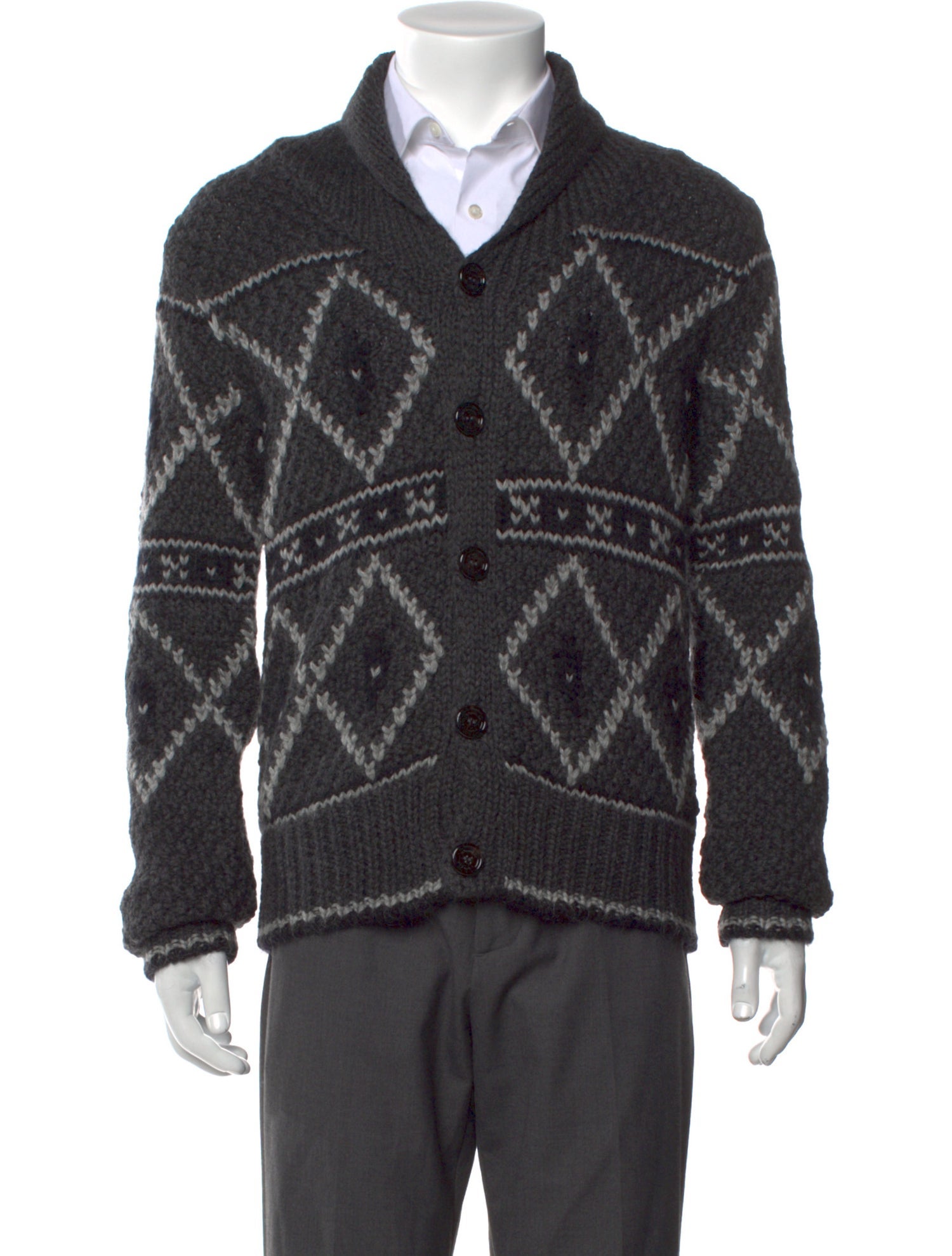 Moncler Wool Printed Cardigan