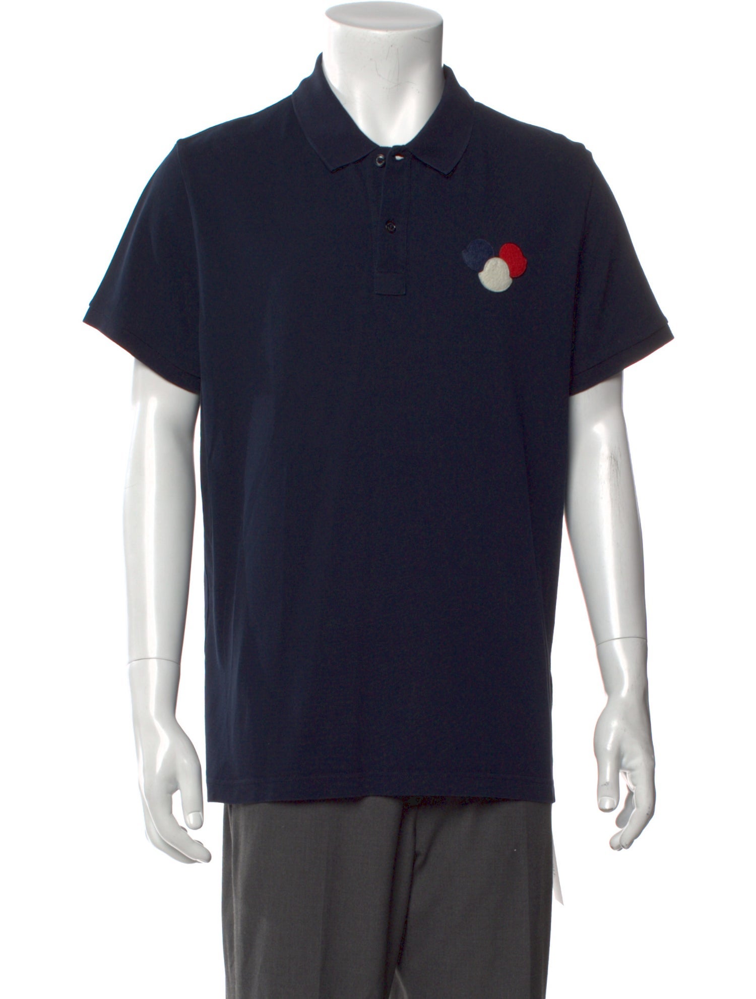 Moncler Collar Short Sleeve Polo Shirt