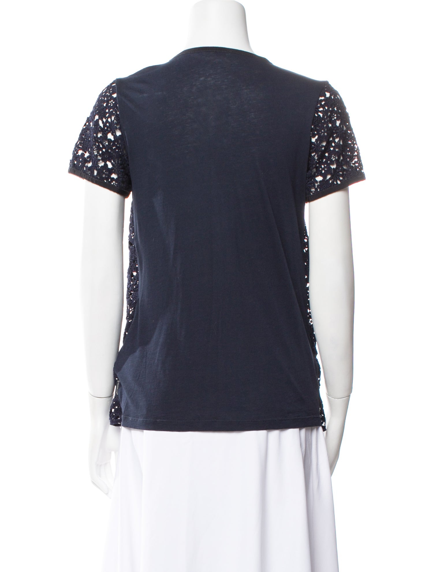 Moncler Lace Crew Neck T-Shirt