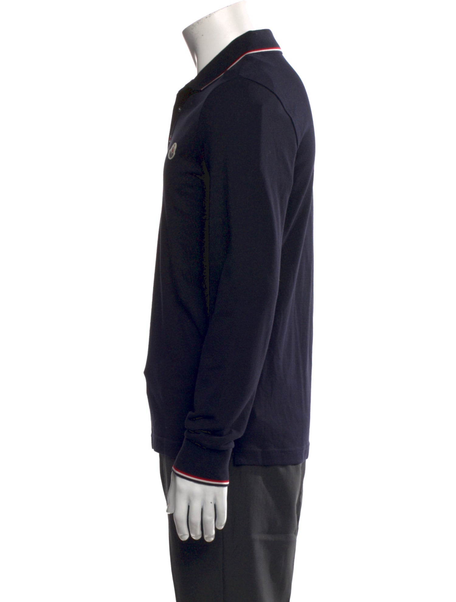 Moncler Collar Long Sleeve Polo Shirt