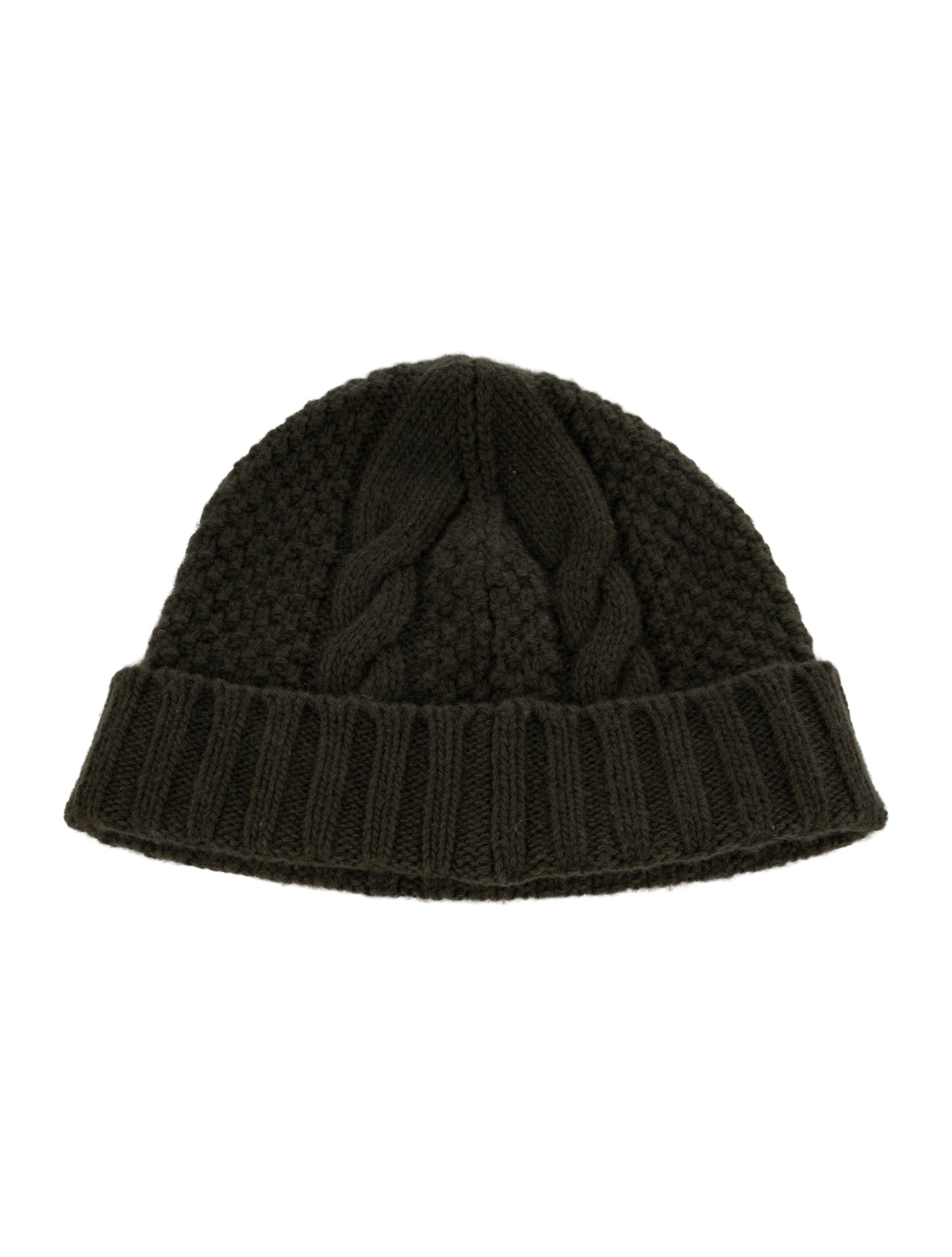 Moncler Cable Knit Logo Beanie