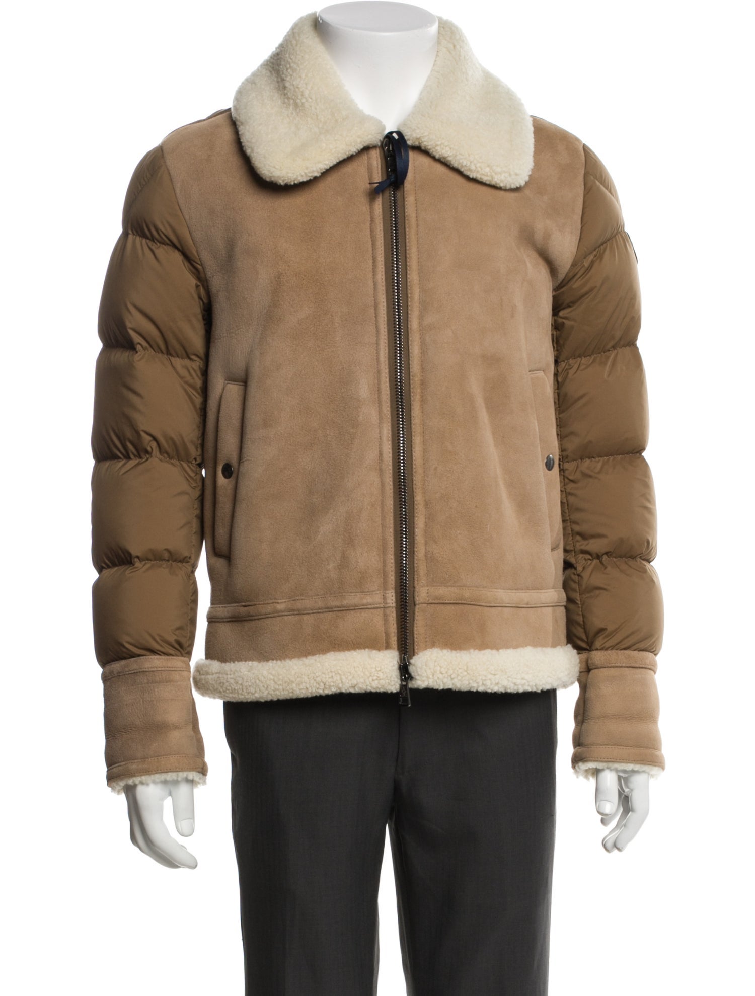 Moncler Leather Coat