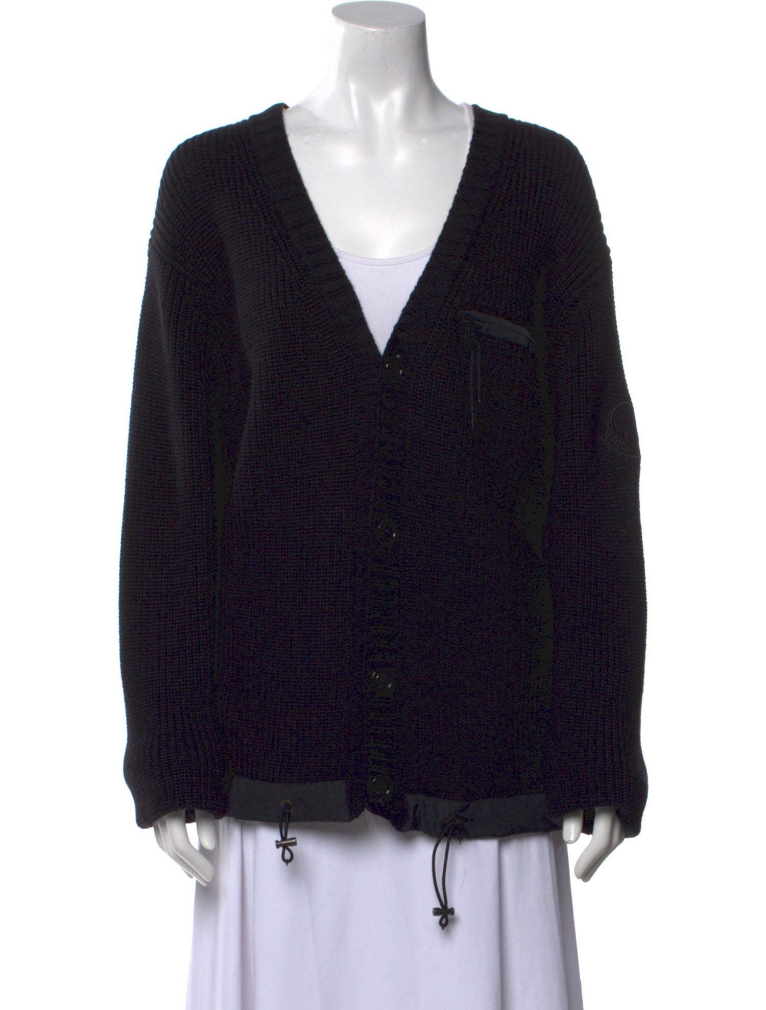 Moncler Virgin Wool V-Neck Sweater