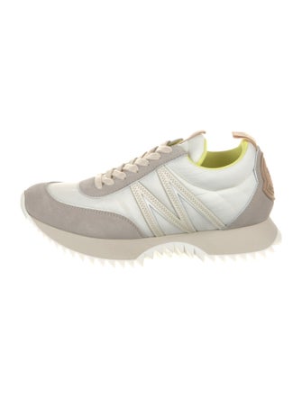 Moncler Suede Colorblock Pattern Sneakers