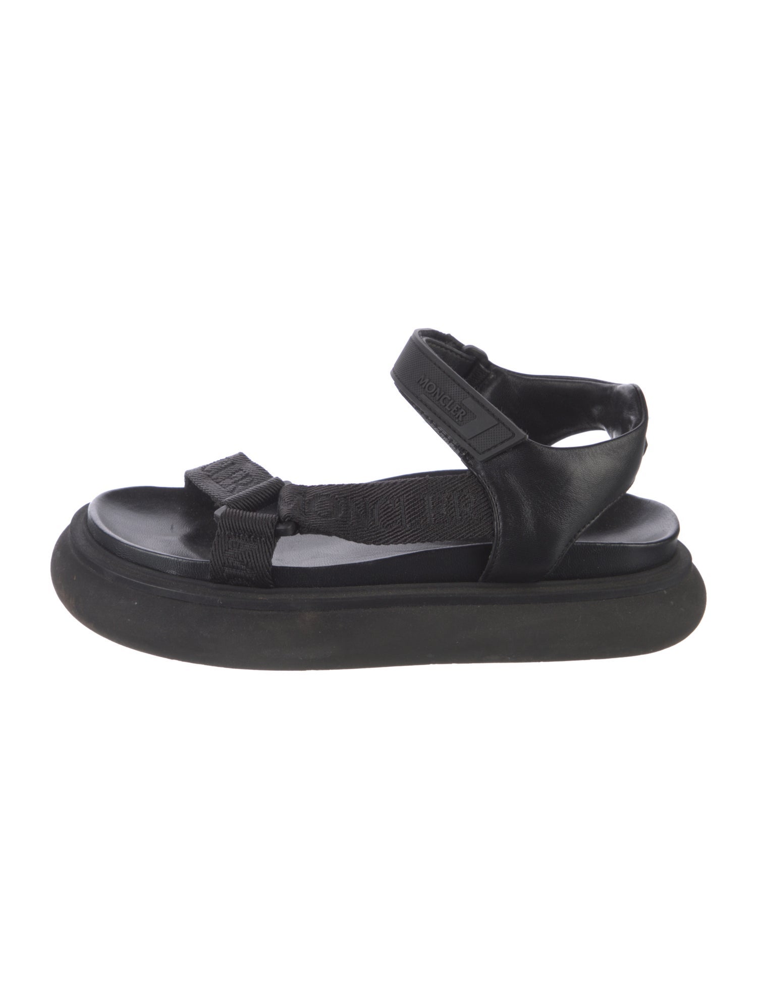 Moncler Leather Slingback Sandals