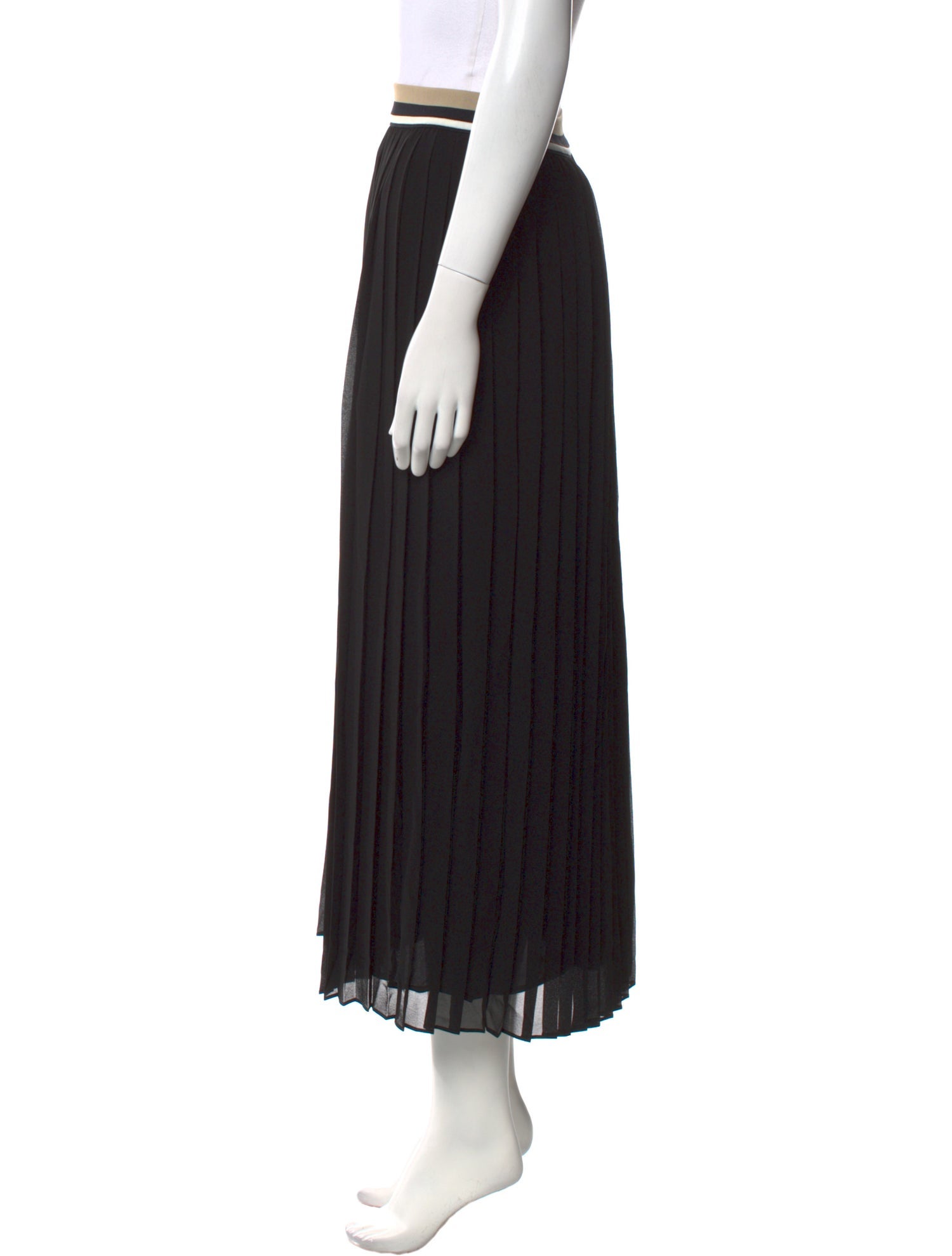 Moncler Pleated Accents Midi Length Skirt w/ Tags