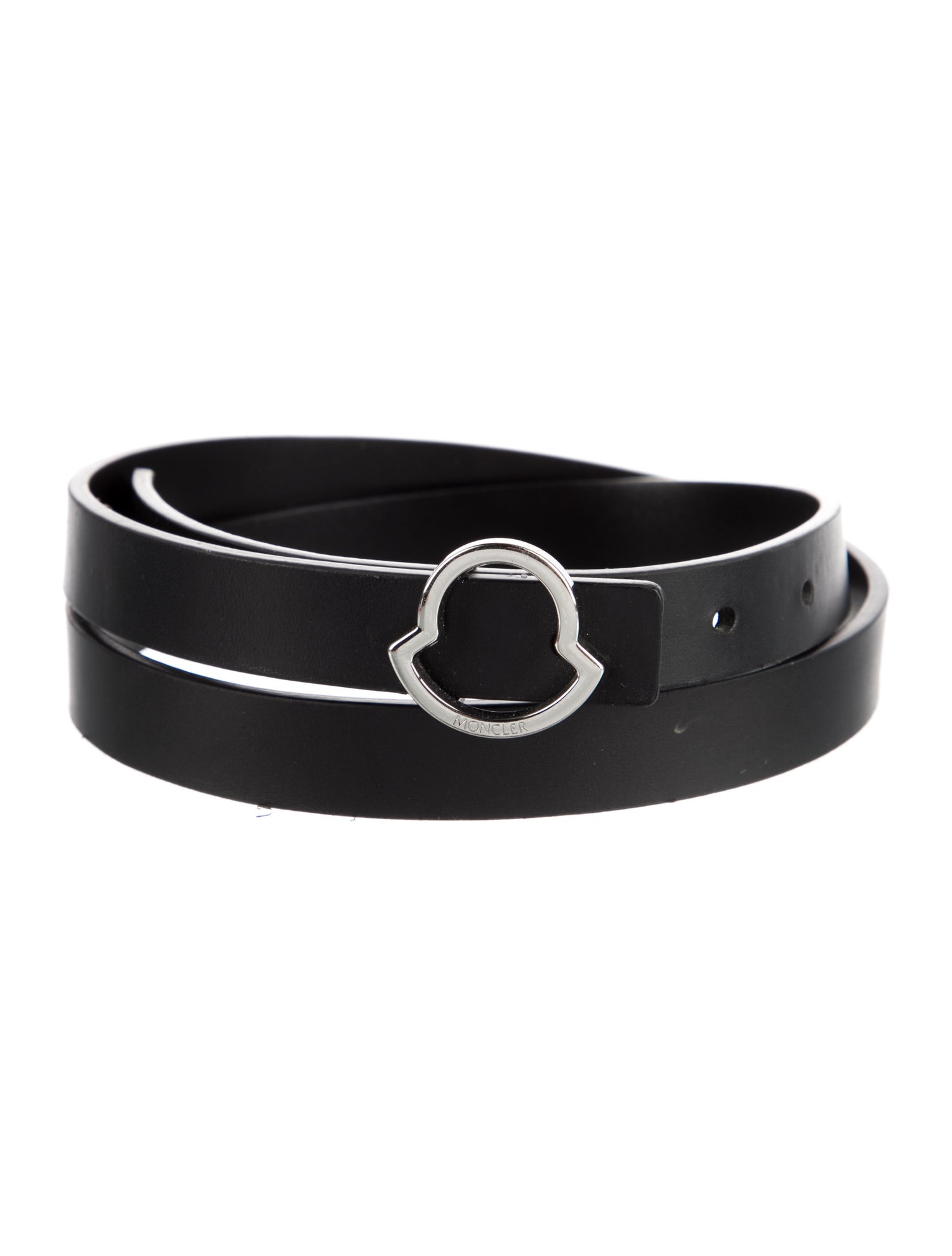 Moncler Skinny Leather Belt