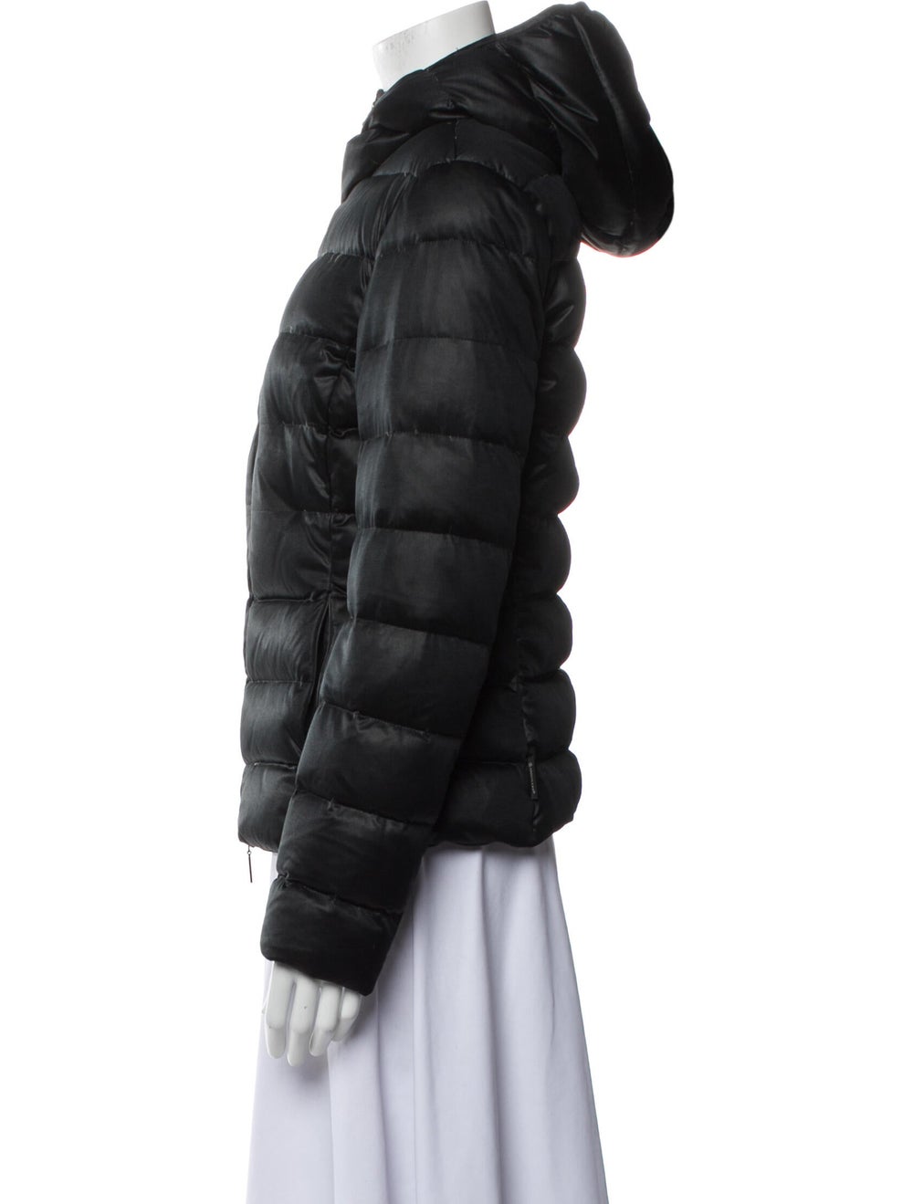 Moncler Down Down Jacket Black With Hood Stand Co… - image 2