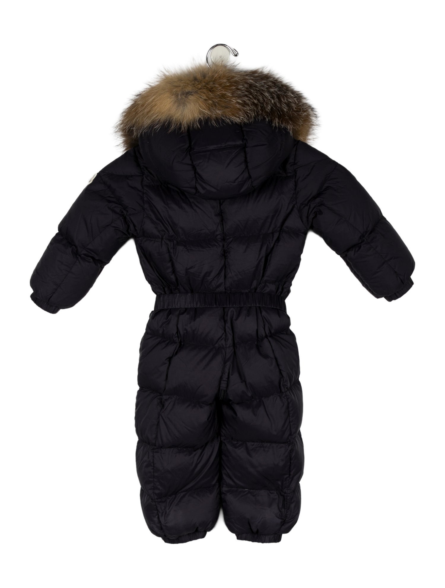 Moncler Girls' Fur Trimmed Snowsuit