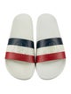 Moncler Sylvie Web Accent Rubber Slides