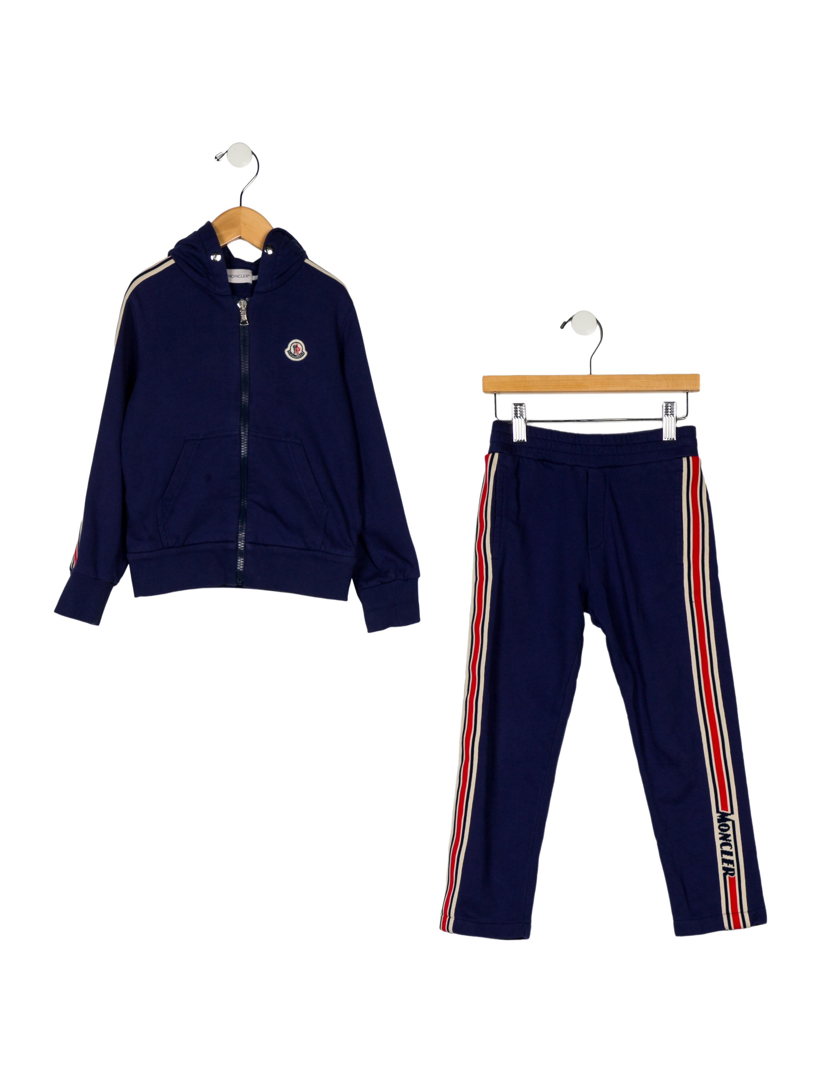 Moncler toddler boys' blue multicolored tracksuit