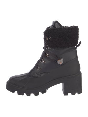 Moncler Leather Combat Boots